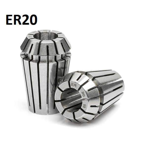 7.0mm - 6.0mm ER20 Standard Accuracy Collets (10 micron)